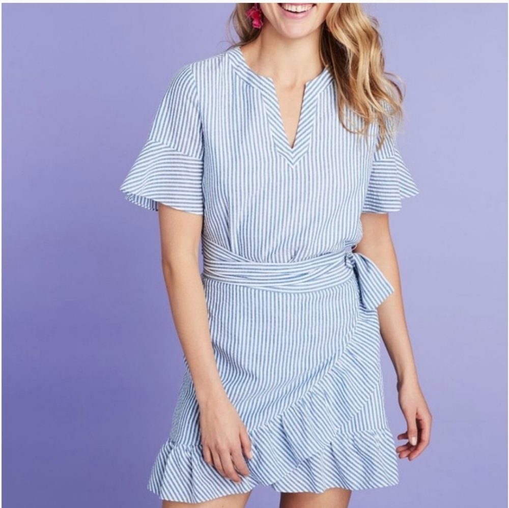 Never worn vineyard vines wrap dress